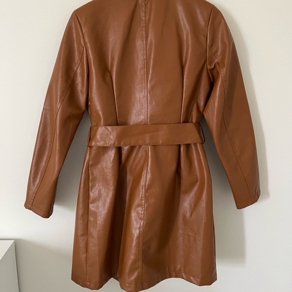 Princess Polly Leather Button Up Jacket - Picture 6 of 7